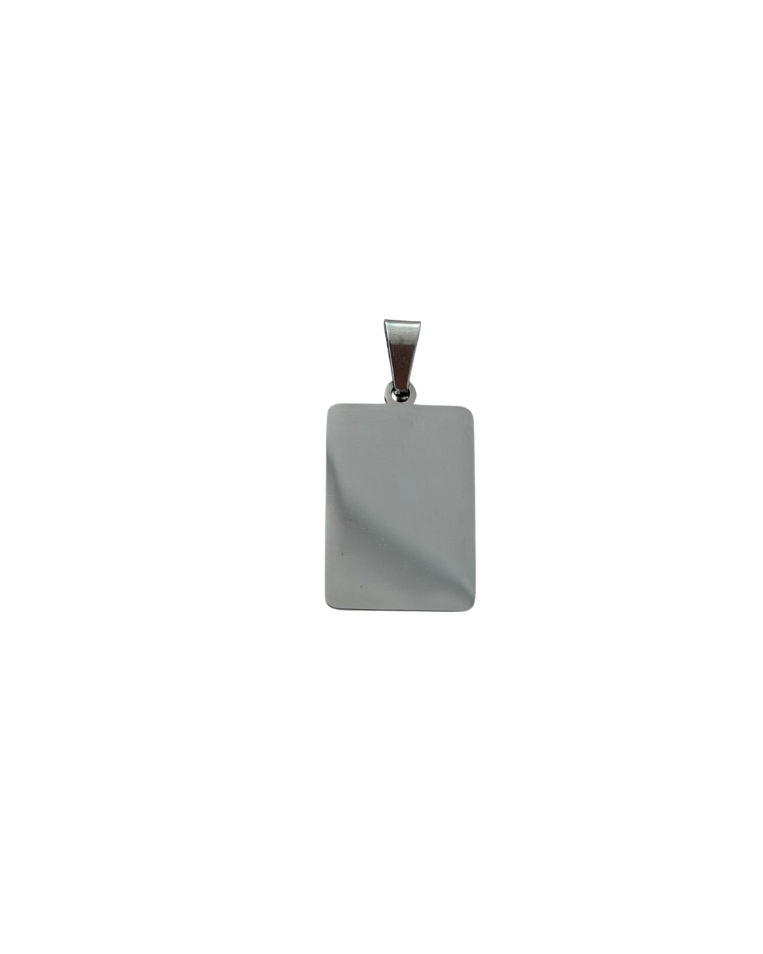 DIJE PLACA PLATEADO (2X2.8CM)