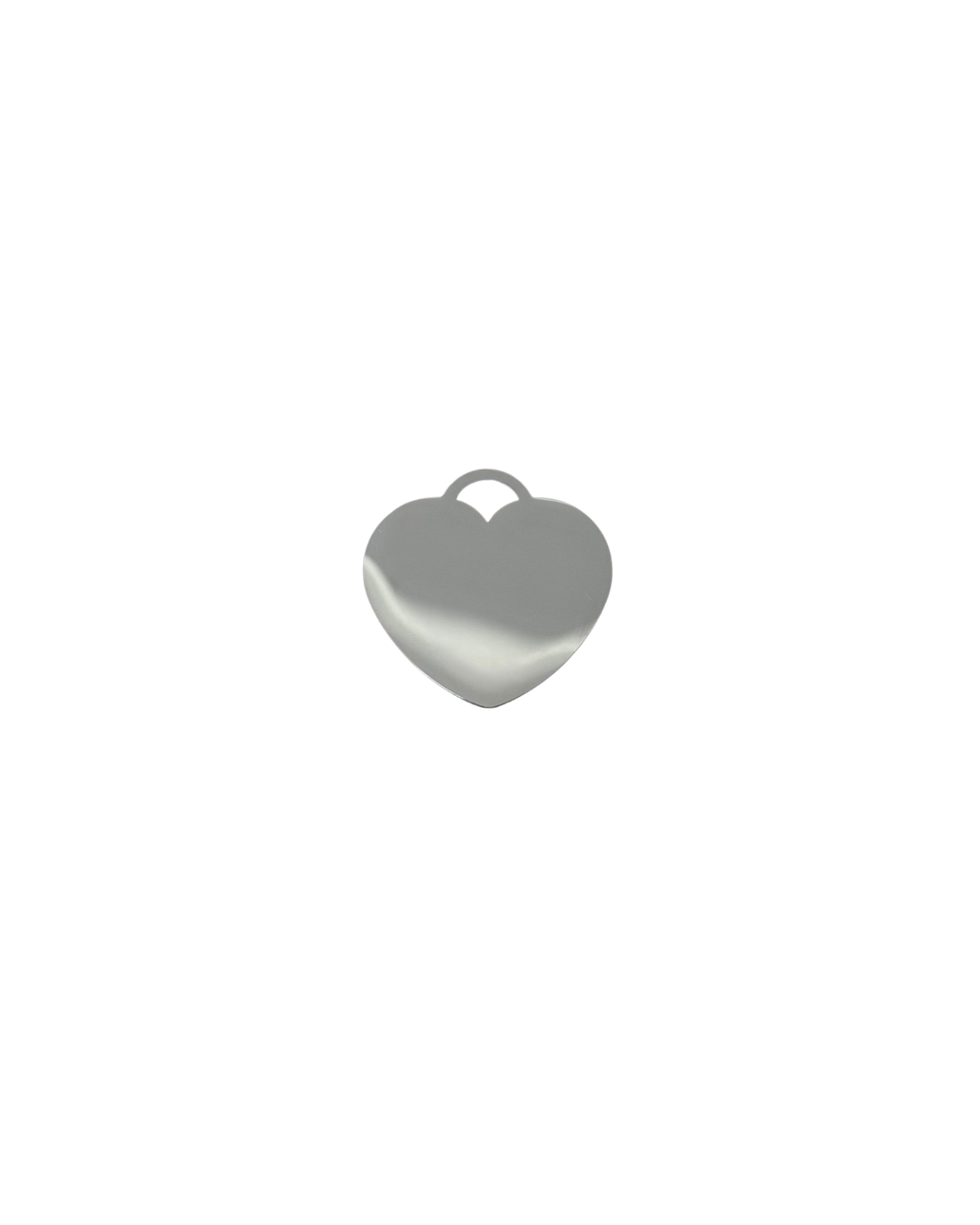 DIJE CORAZÓN PLATEADO (2.5CM)