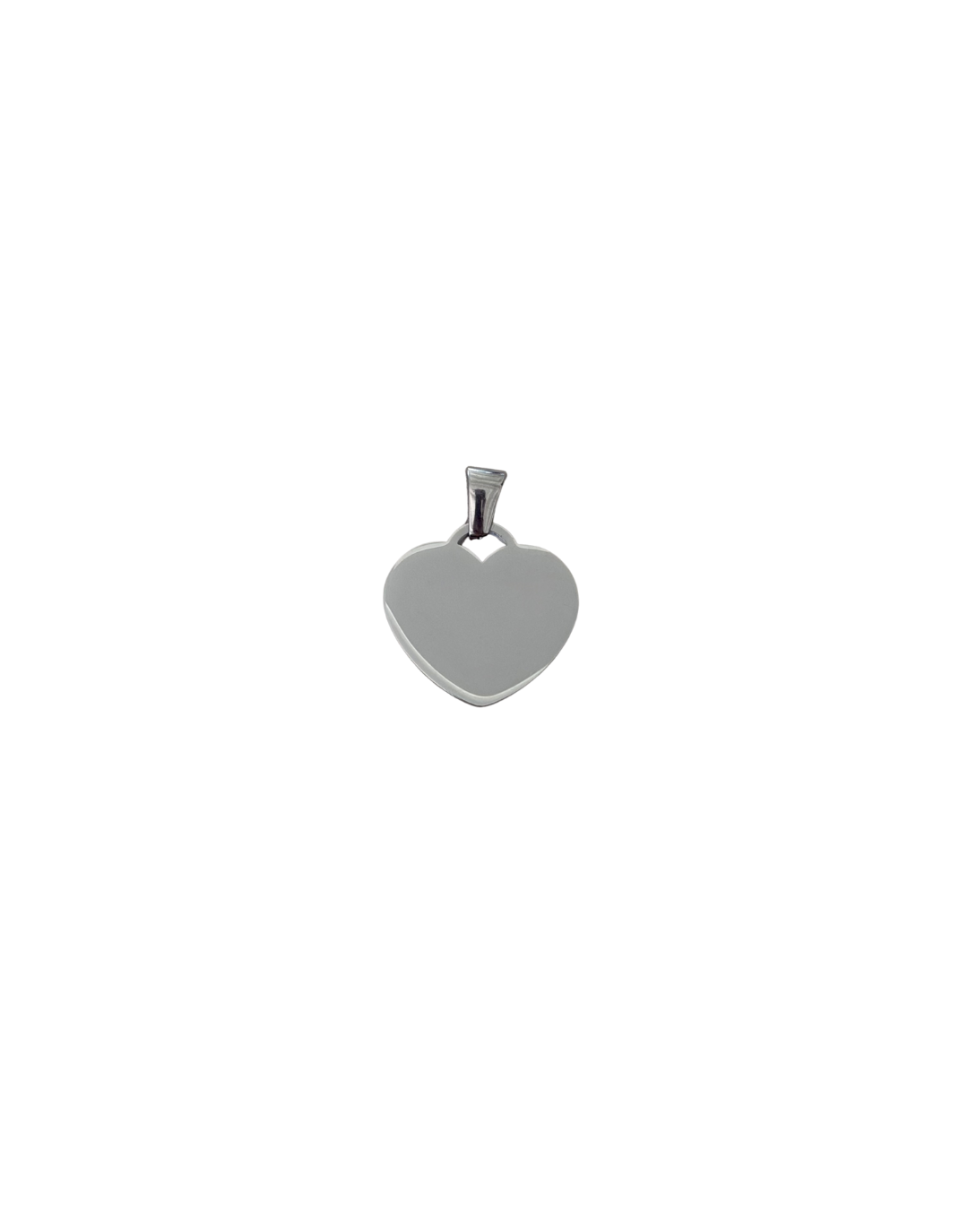 DIJE CORAZÓN PLATEADO (2CM)