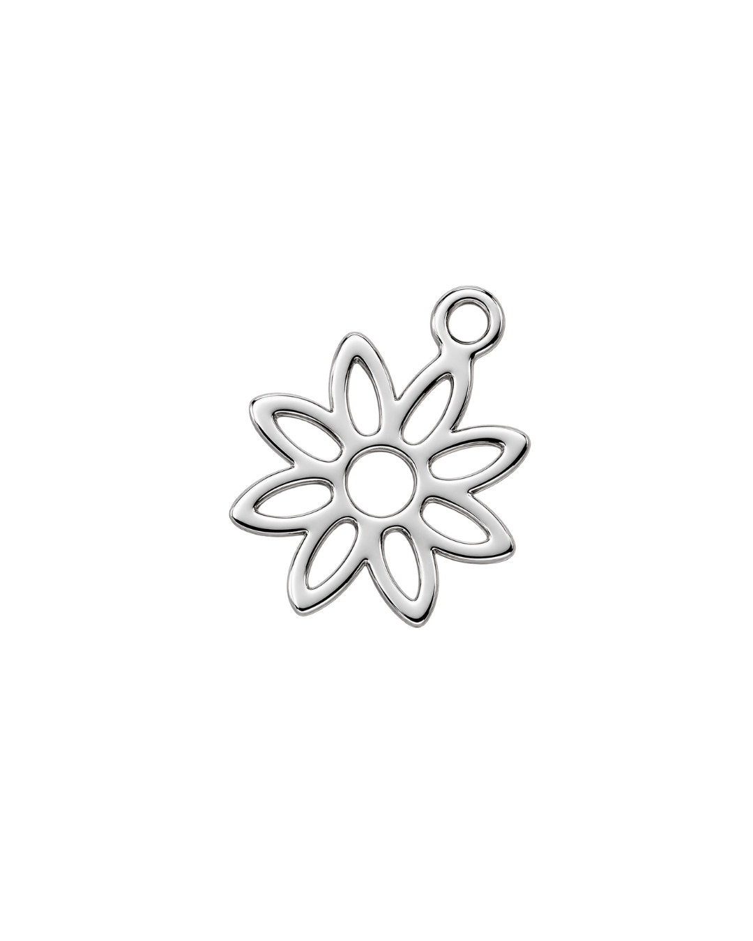 FLOR LINEAL PLATEADA