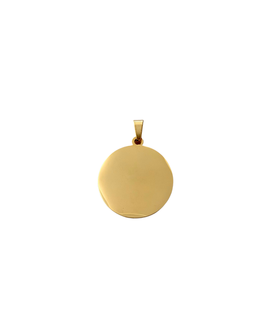 DIJE REDONDO DORADO (3CM)
