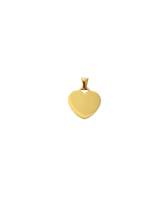 DIJE CORAZÓN DORADO (2CM)