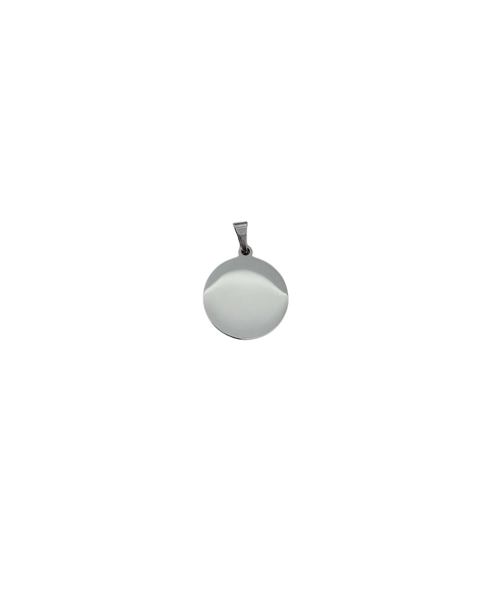 DIJE REDONDO PLATEADO (1.8CM)