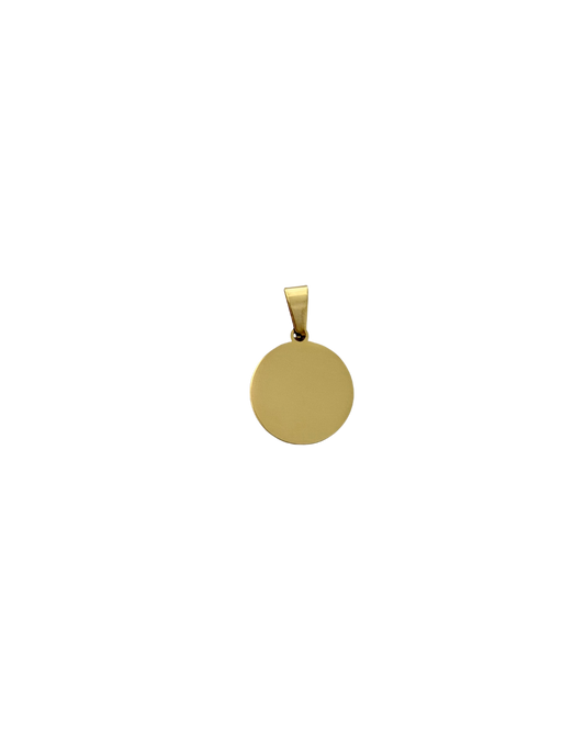 DIJE REDONDO DORADO (1.2CM)