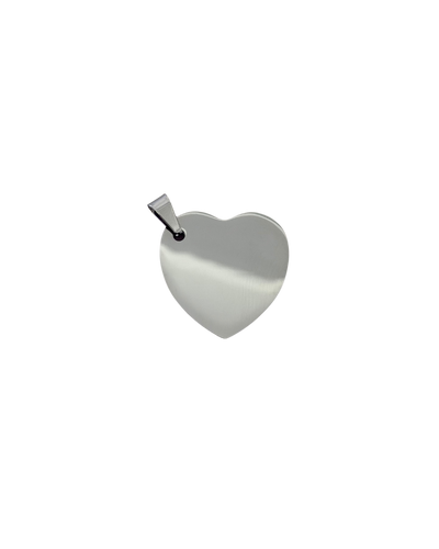 DIJE CORAZÓN PLATEADO (3CM)