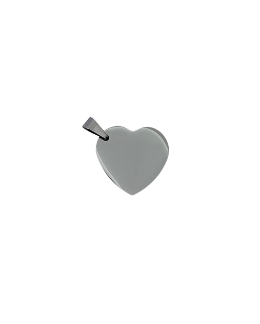 DIJE CORAZÓN PLATEADO (2.7CM)