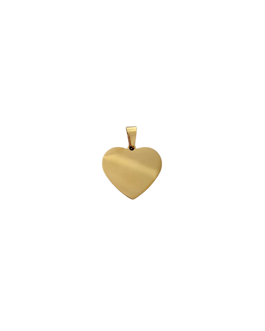 DIJE CORAZÓN DORADO (2.5CM)
