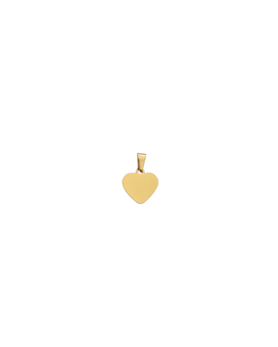 DIJE CORAZÓN DORADO (1CM)