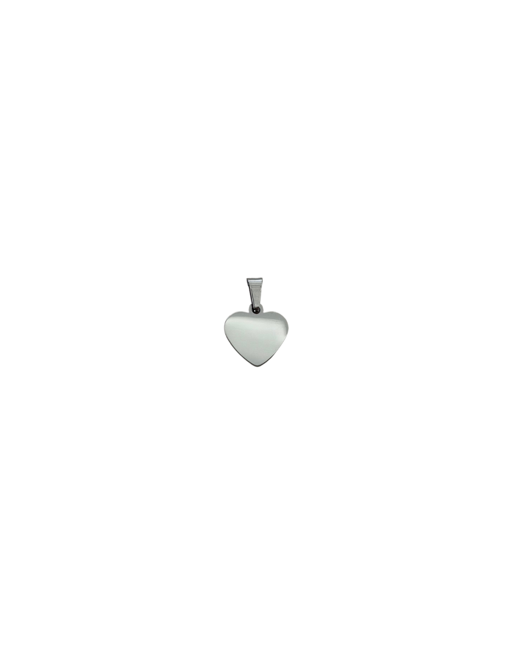 DIJE CORAZÓN PLATEADO (1.2CM)