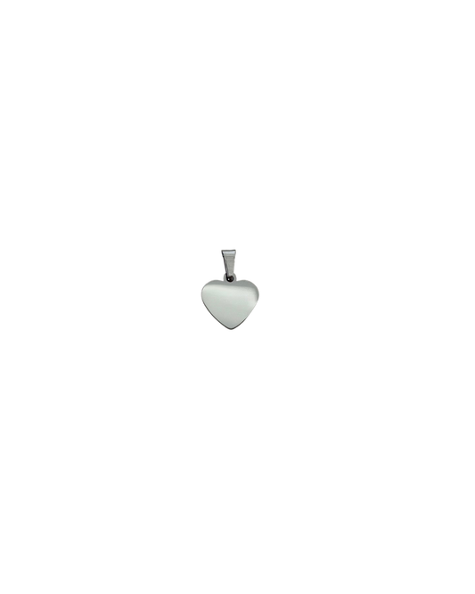 DIJE CORAZÓN PLATEADO (1.2CM)
