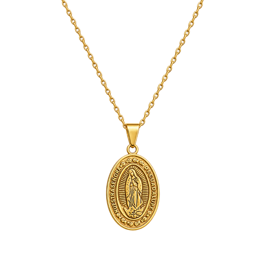 VIRGEN DE GUADALUPE DORADA