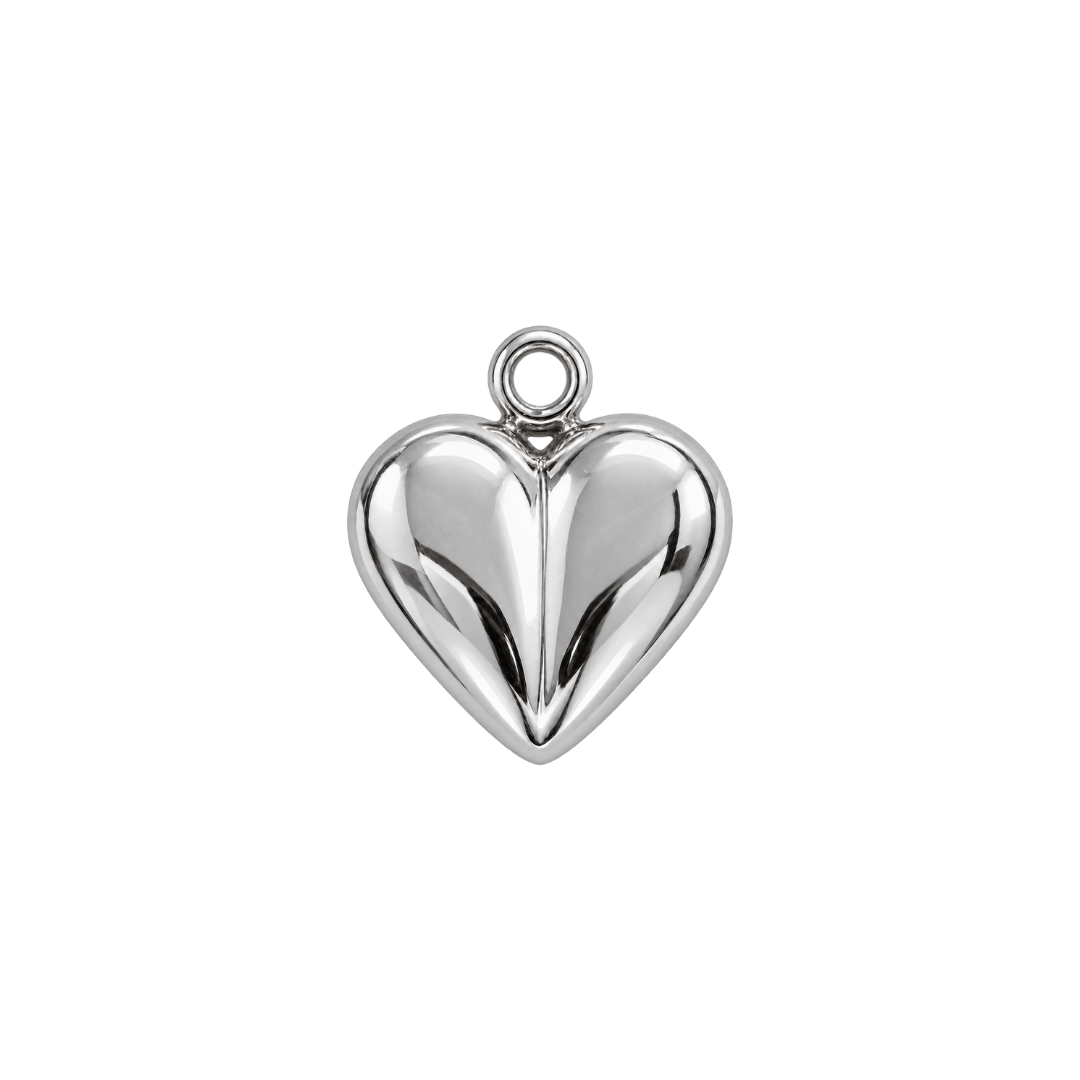 CORAZÓN CHUNKY PLATEADO