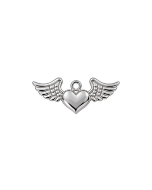 CORAZÓN ALITAS PLATEADO