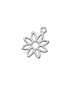 FLOR LINEAL PLATEADA