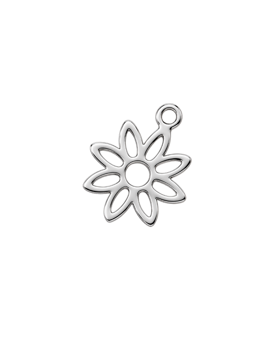 FLOR LINEAL PLATEADA