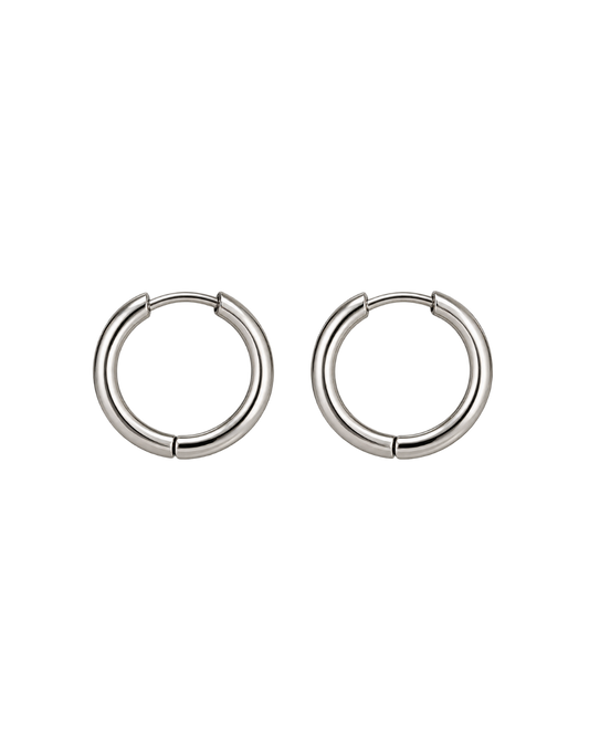 BASIC SILVER HOOPS