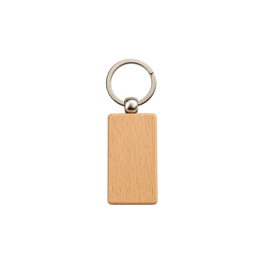 Llavero madera rectangular